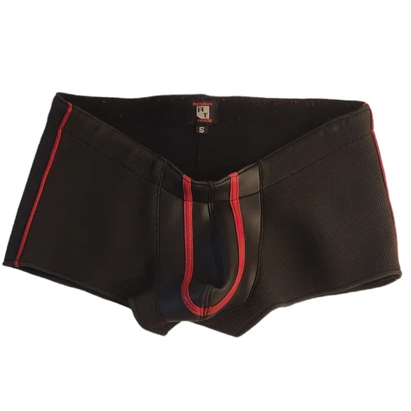 Used- Rough Trade Gear Neoprene Trunks Men’s Size Small Color Black & Red - Picture 1 of 3